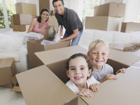 Movers helping a Shooters Hill home move on a residential street