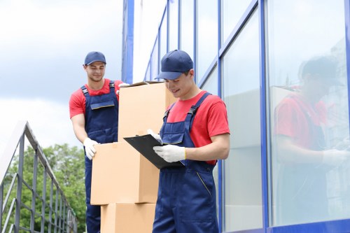 Removal van and moving boxes for Shooters Hill home relocations