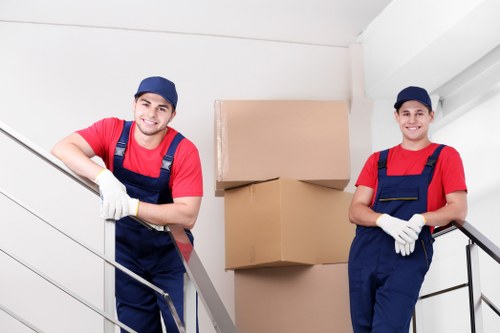 Man and van service in Shooters Hill with moving vehicle and packed items