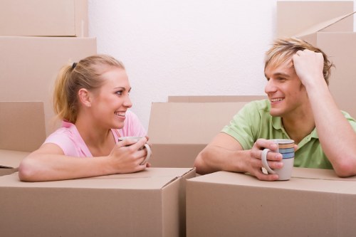 Furniture and equipment prepared for an office relocation