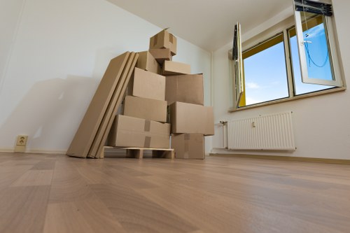 Man and van loading items for a move in Shooters Hill