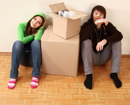 Loading furniture into a moving truck in Shooters Hill