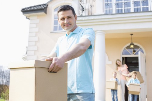 Preparation checklist and labelled boxes for a home move in Shooters Hill