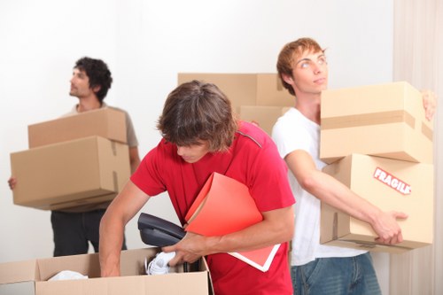 Careful loading of bulky items for van transport
