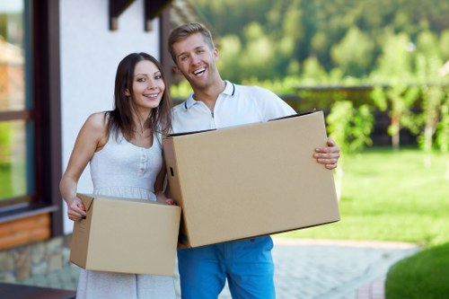 Removal van supporting a local move in Shooters Hill with hilly access