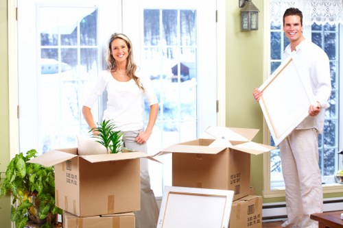 Loaded van prepared for furniture collection and delivery in Shooters Hill