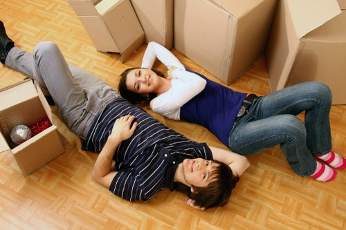 Risk assessment and careful lifting during a van move